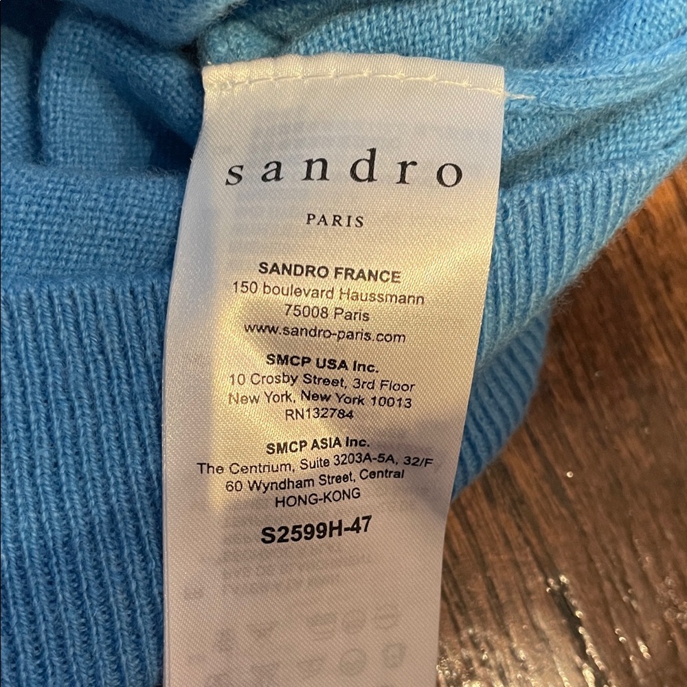Sandro Flashback Wool and Cashmere Sweater - Picture 5 of 8